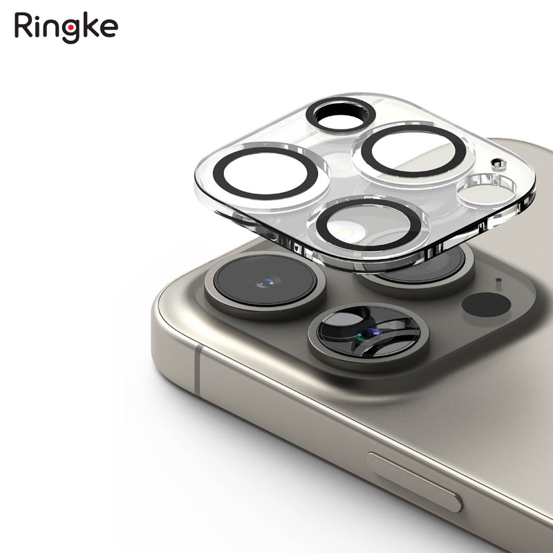 Dán cường lực full camera cho iPhone 15 Pro Max/15 Pro RINGKE Camera Full Cover Glass - Hàng Chính Hãng
