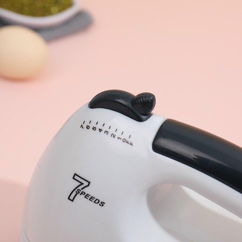 Máy đánh trứng cầm tay 7 tốc độ - Thép không gỉ bền bỉ - Hàng chính hãng
