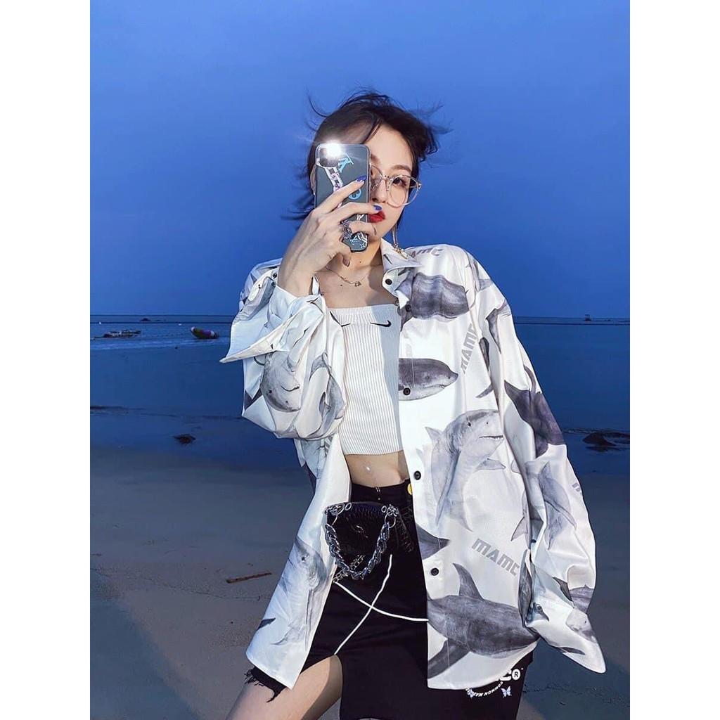 ÁO SƠ MI FORM RỘNG NAM NỮ KIỂU KHOÁC UNISEX CỰC SANG CHẢNH CUỐN HÚT HÀNG MỚI BAO ĐẸP