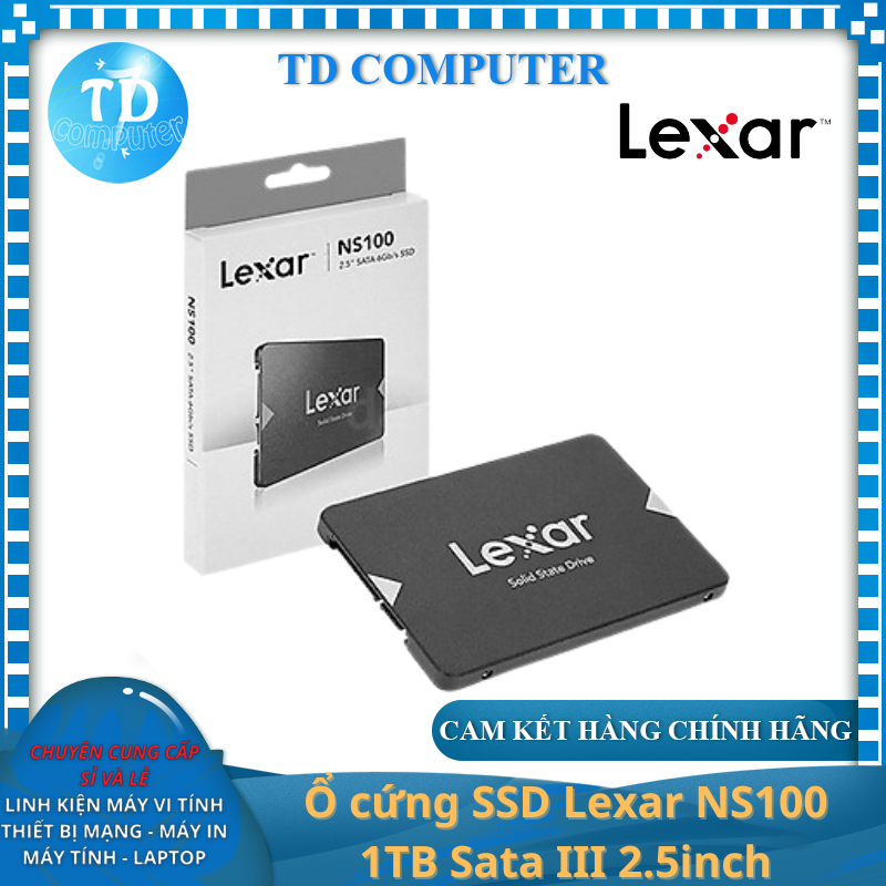 Ổ cứng SSD Lexar NS100 1TB Sata III 2.5inch - Hàng chính hãng DigiWorld phân phối