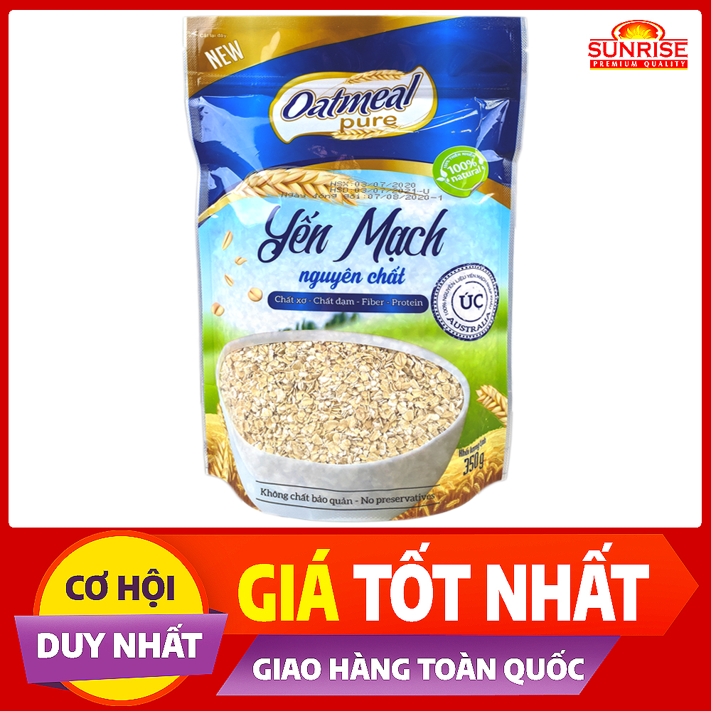 Yến mạch úc nguyên chất Oatmeal Pure cán vảy