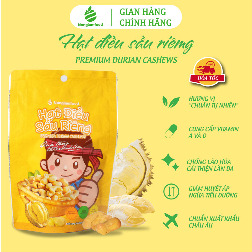 Combo 8 gói trái cây và hạt dinh dưỡng siêu tiết kiệm Nonglamfood túi 45g | Ăn vặt bổ dưỡng