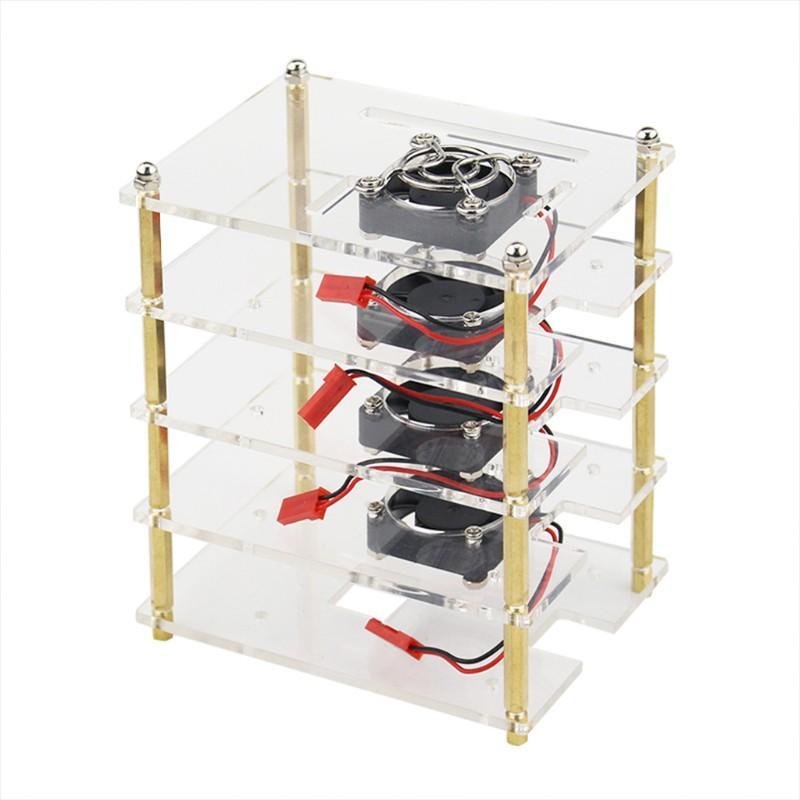 Bo Mạch Tích Hợp Quạt Tản Nhiệt Chuyên Dụng Cho Raspberry Pi 4 / 3b + / 3