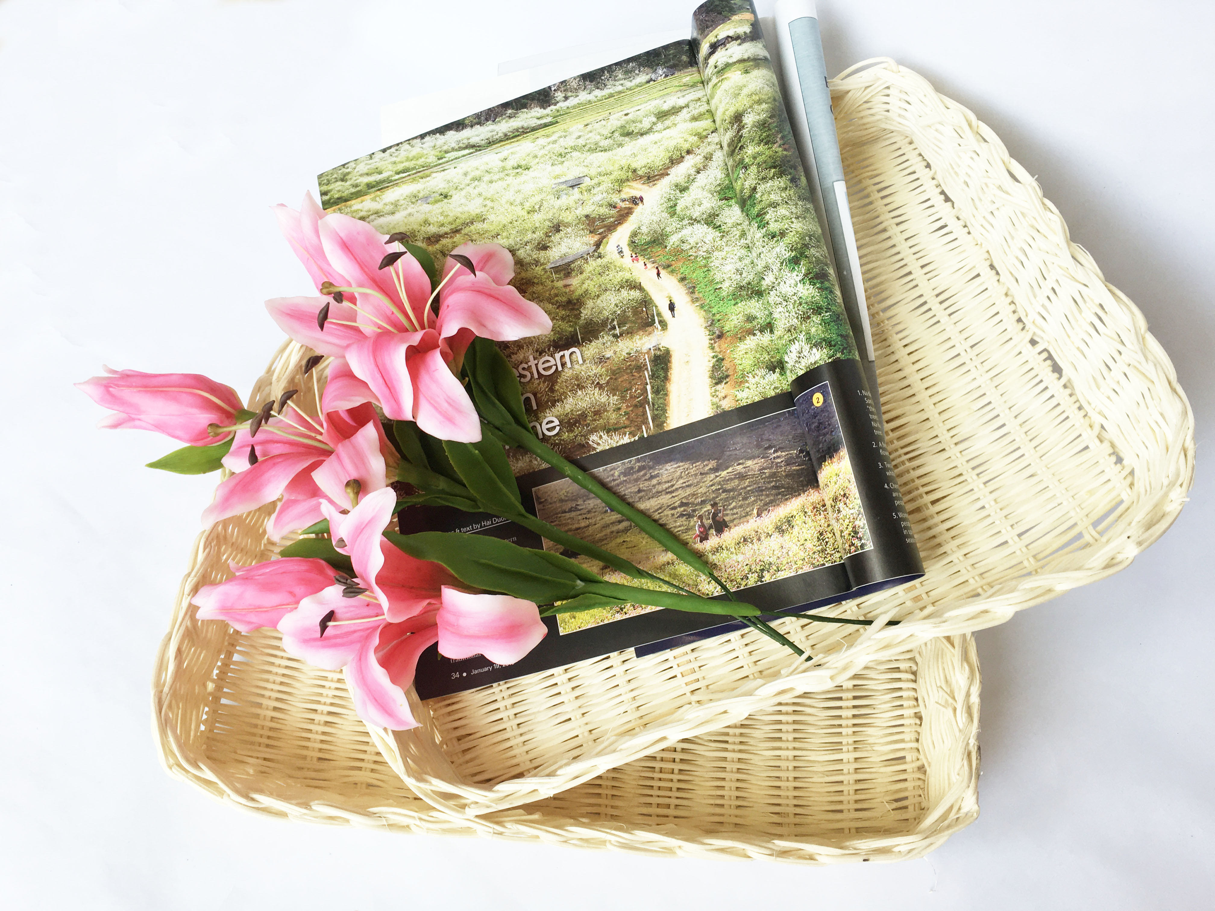 Khay mây đan bằng mây tự nhiên Khay chữ nhật KT D32xR22xC5.5cm đựng đồ, decor, trang trí bằng mây