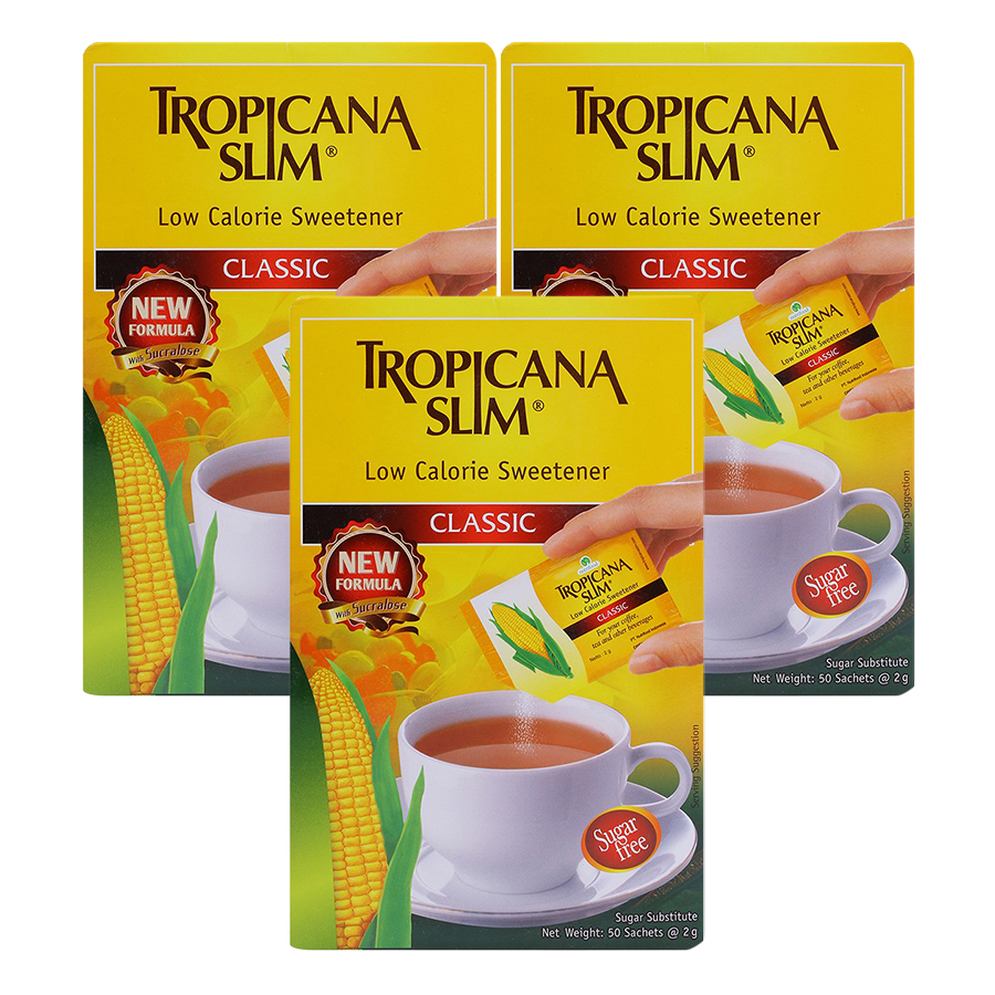 Combo 3 Hộp Đường Bắp Ăn Kiêng Sucralose Tropicana Slim