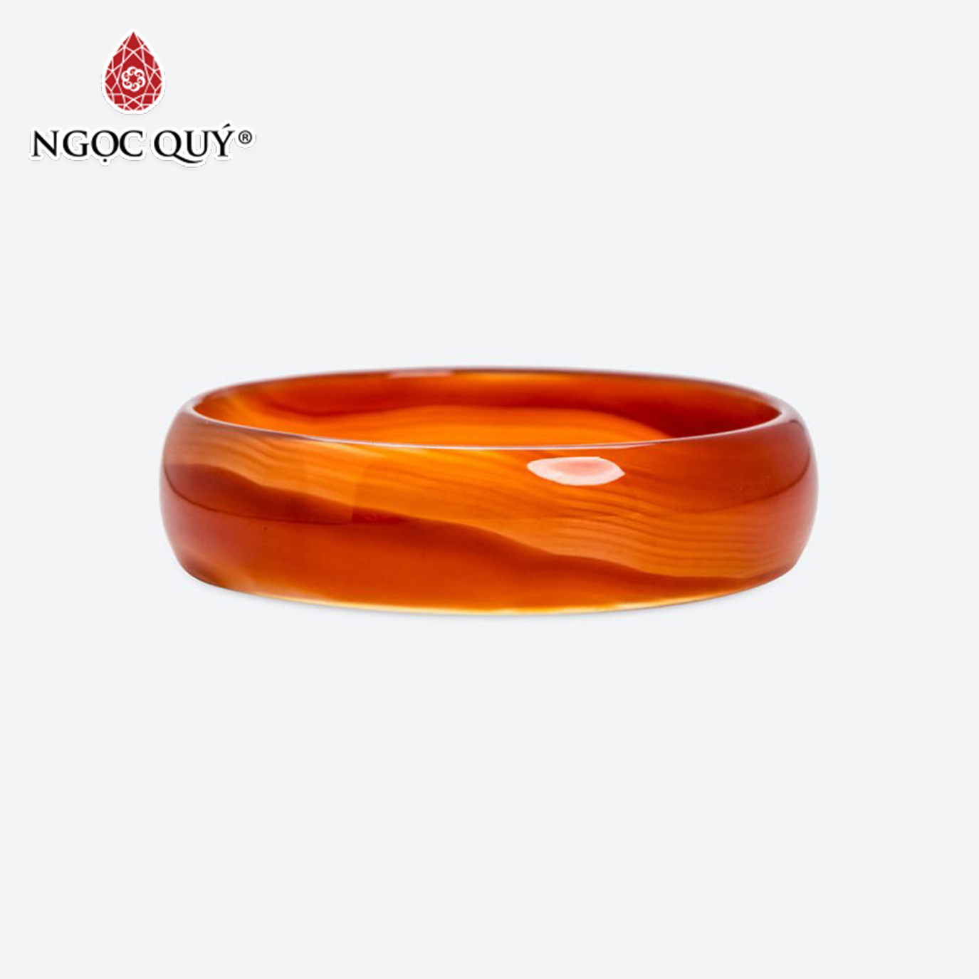 Vòng Tay Đá Mã Não Đỏ Liền Khối - Ngọc Quý Gemstones