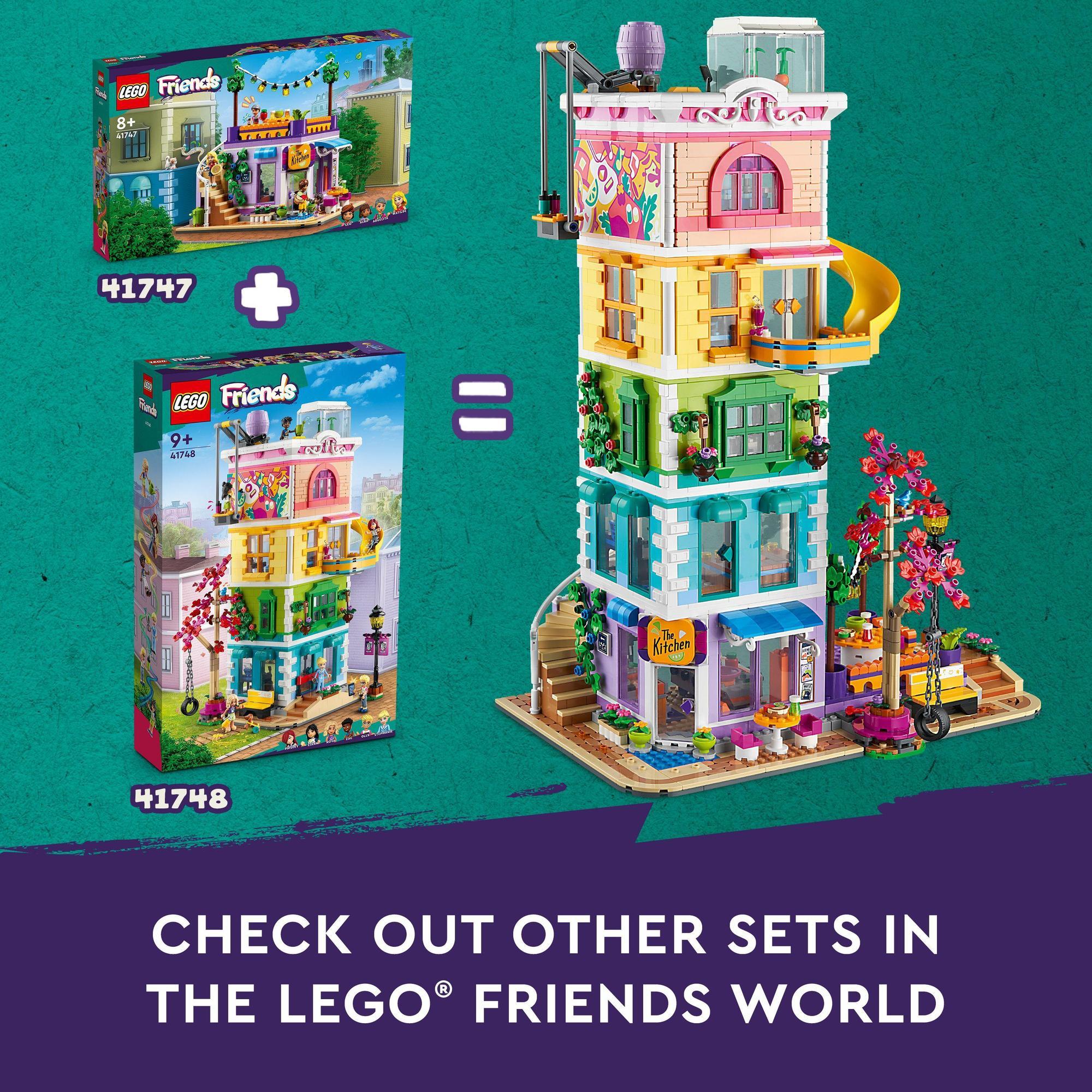 LEGO Friends 41747 Đồ chơi lắp ráp Tiệm ăn trung tâm thành phố Heartlake (695 chi tiết)