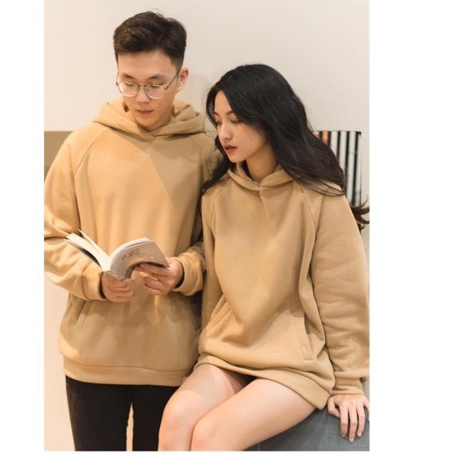 Áo đôi nỉ có mũ hai da trơn áo đôi nam nữ, áo cặp nam nữ