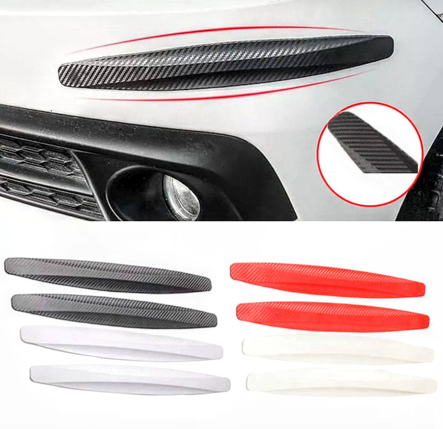 BỘ 2 DẢI THANH ỐP BẢO VỆ CHỐNG TRẦY XƯỚC XE HƠI ÔTÔ THÔNG MINH MẪU MỚI HÀNG CAO CẤP