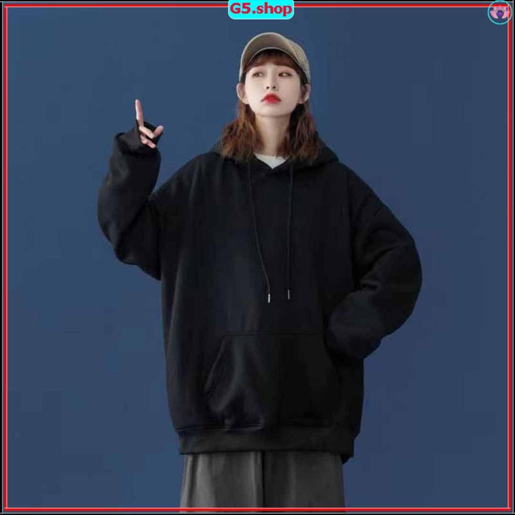 Áo khoác nỉ Hoodie có nón nam nữ phong cách siêu đẹp vải dày from rộng túi trước tay phòng bo đẹp