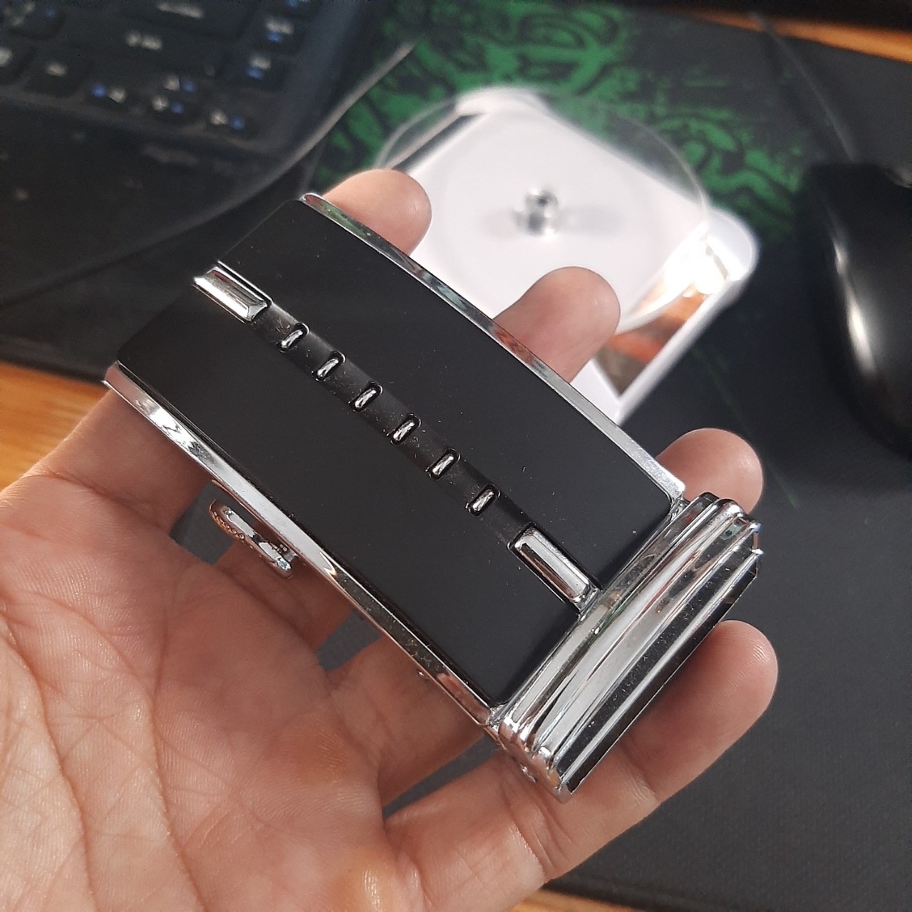 MẶT KHÓA THẮT LƯNG NAM KHÓA TÌ TRƯỢT TỰ ĐỘNG CHO DÂY RỘNG 3,5 CM