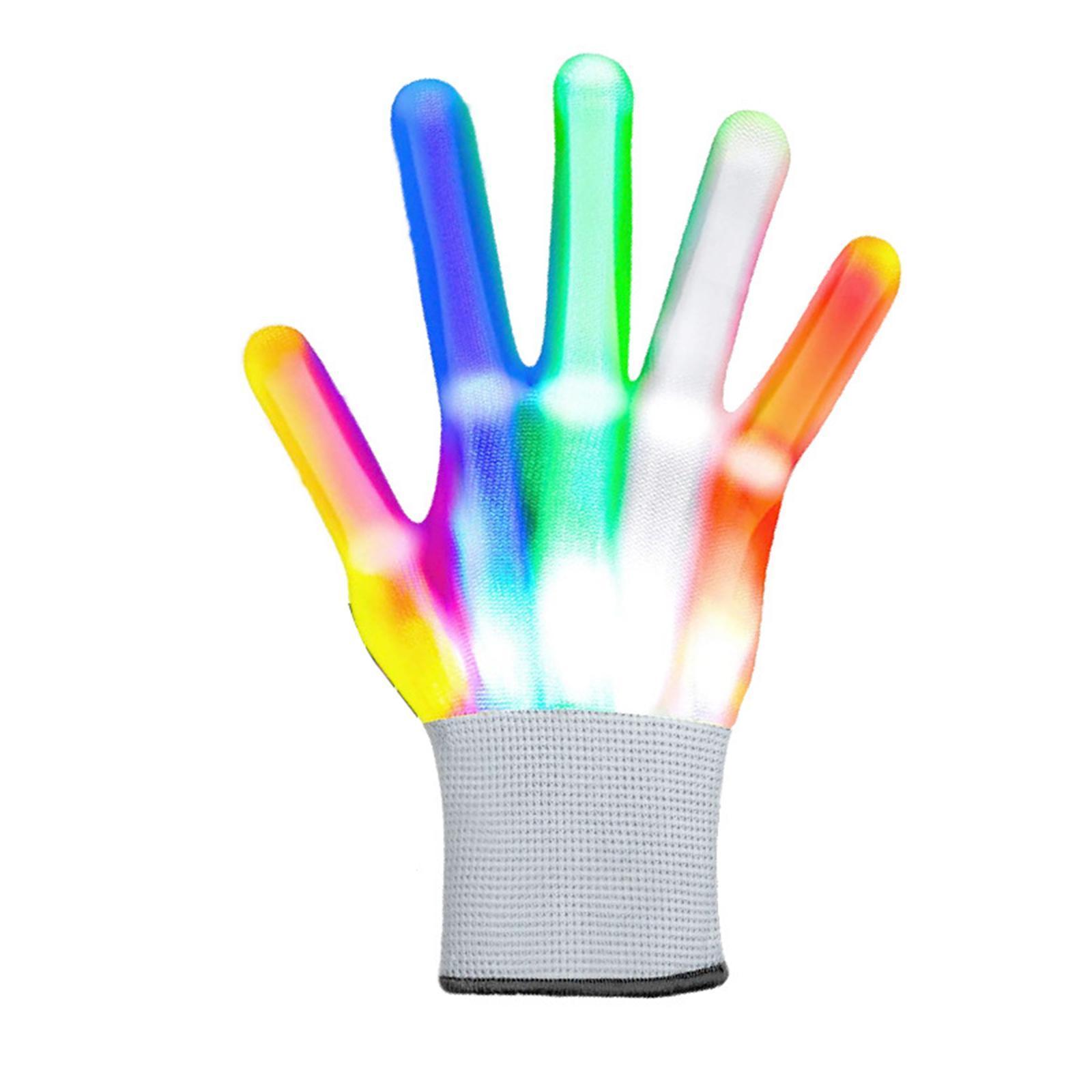 LED Light up Gloves Glow Performance Portable for Party Girls/Boys Teens