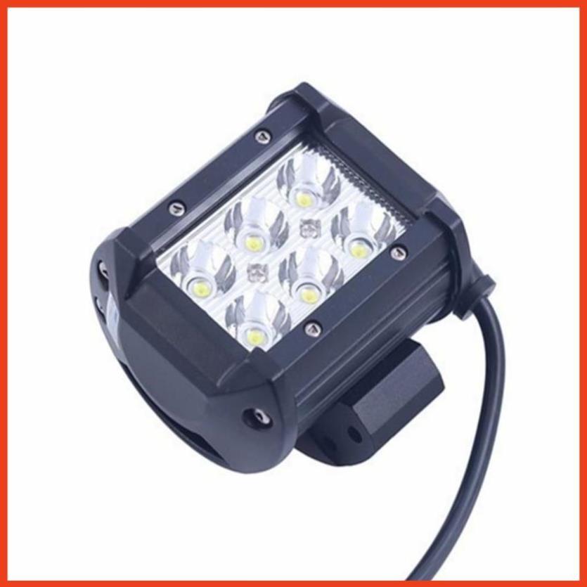 Đèn led trợ sáng C6 18w (sáng trắng) TL 362 tặng  bộ 4 miếng dán chống xước tay cửa xe ô tô TL 239