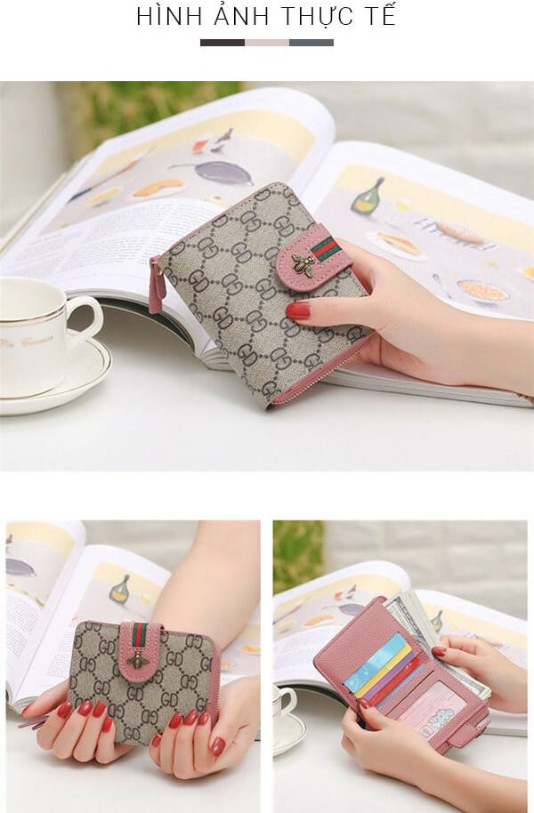 Ví Nữ Cầm Tay DG Hình Con Ong- Màu Đen