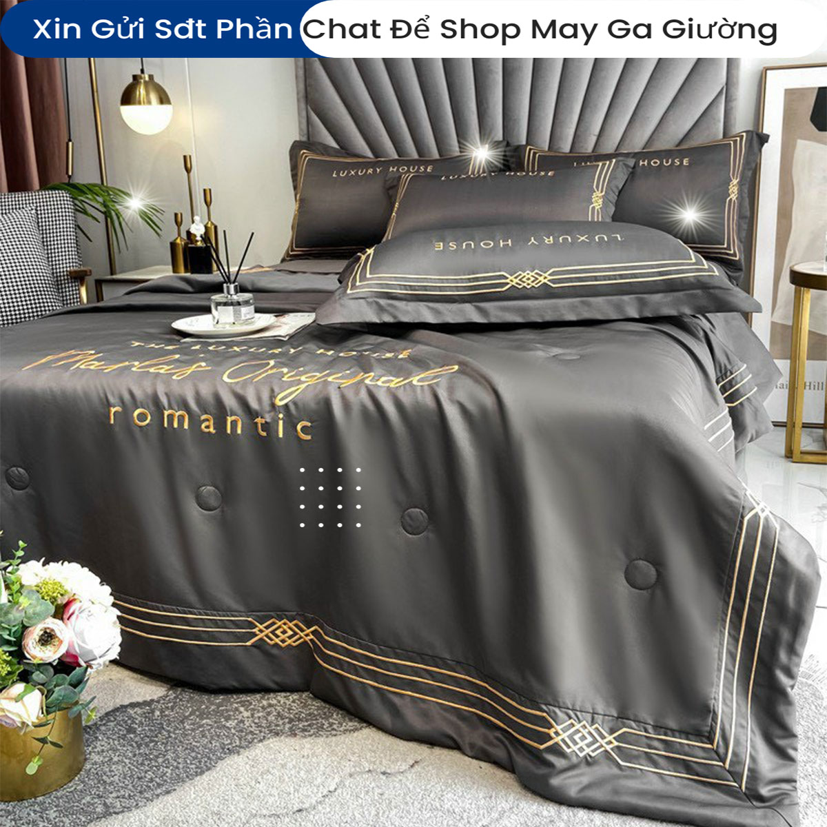 Bộ Chăn Ga Vỏ Gối Đệm Phi Lụa Nhập Khẩu Marlas Bộ Drap Giường Lụa Tencel Cao Cấp Bo Chun Drap Chăn Chần Bông