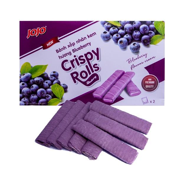 BÁNH XỐP ỐNG JOJO NHÂN BLUEBERRY 150G x 6 HỘP