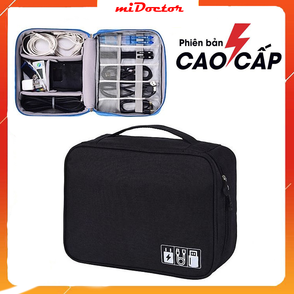 Túi Đựng Phụ Kiện 1 Ngăn Công Nghệ Điện Thoại Chống Nước, Chống Sốc Cao Cấp - Hàng Chính Hãng miDoctor