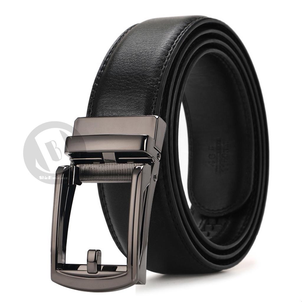 Dây Thắt Lưng, Nịt Nam Da Bò Cao Cấp - ShinBasic, Bảng Khoá Tự Động, Thời Trang Công Sở, BELTS21BAS09