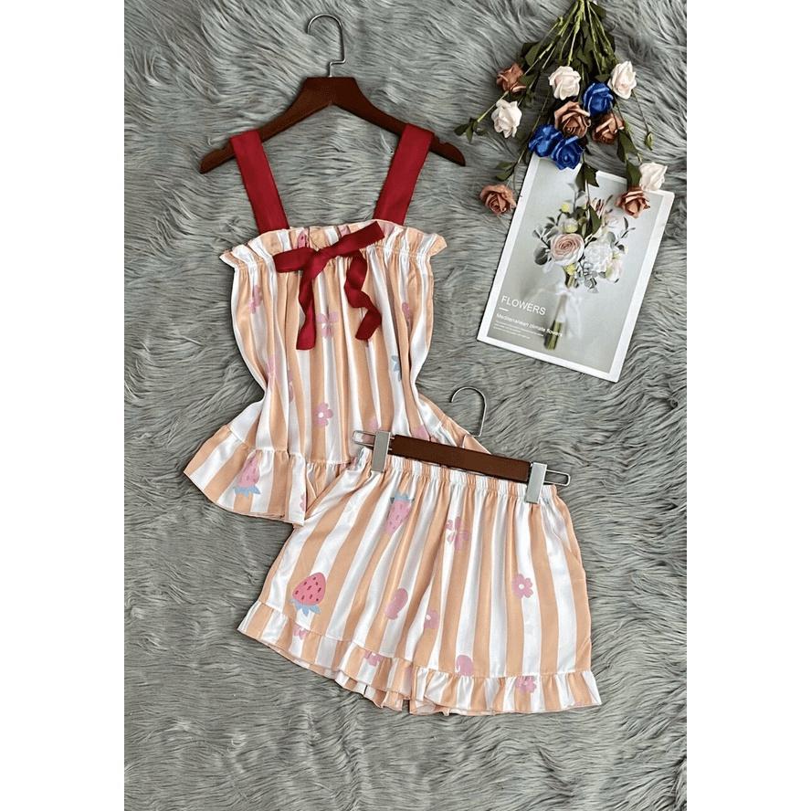 SET BỘ ĐỒ NGỦ NỮ NGẮN SIÊU ĐẸP