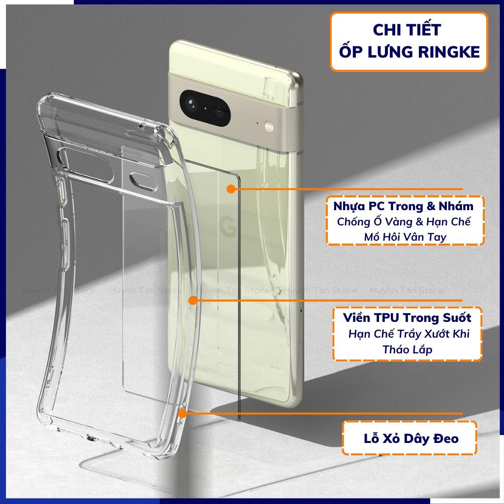 Ốp lưng pixel 7 RINGKE chính hãng trong suốt chống sốc FUSION X chống ố vàng phụ kiện điện thoại huỳnh tân store - Hàng nhập khẩu