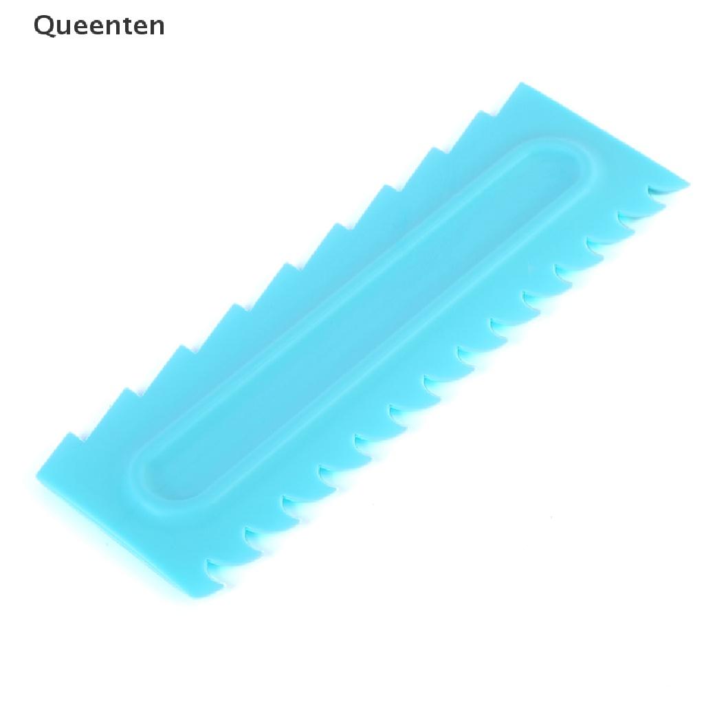 Queenten 1pc Cream Scraper Teeth Edge DIY Scraper Cake Decorating Spatulas Tools VN