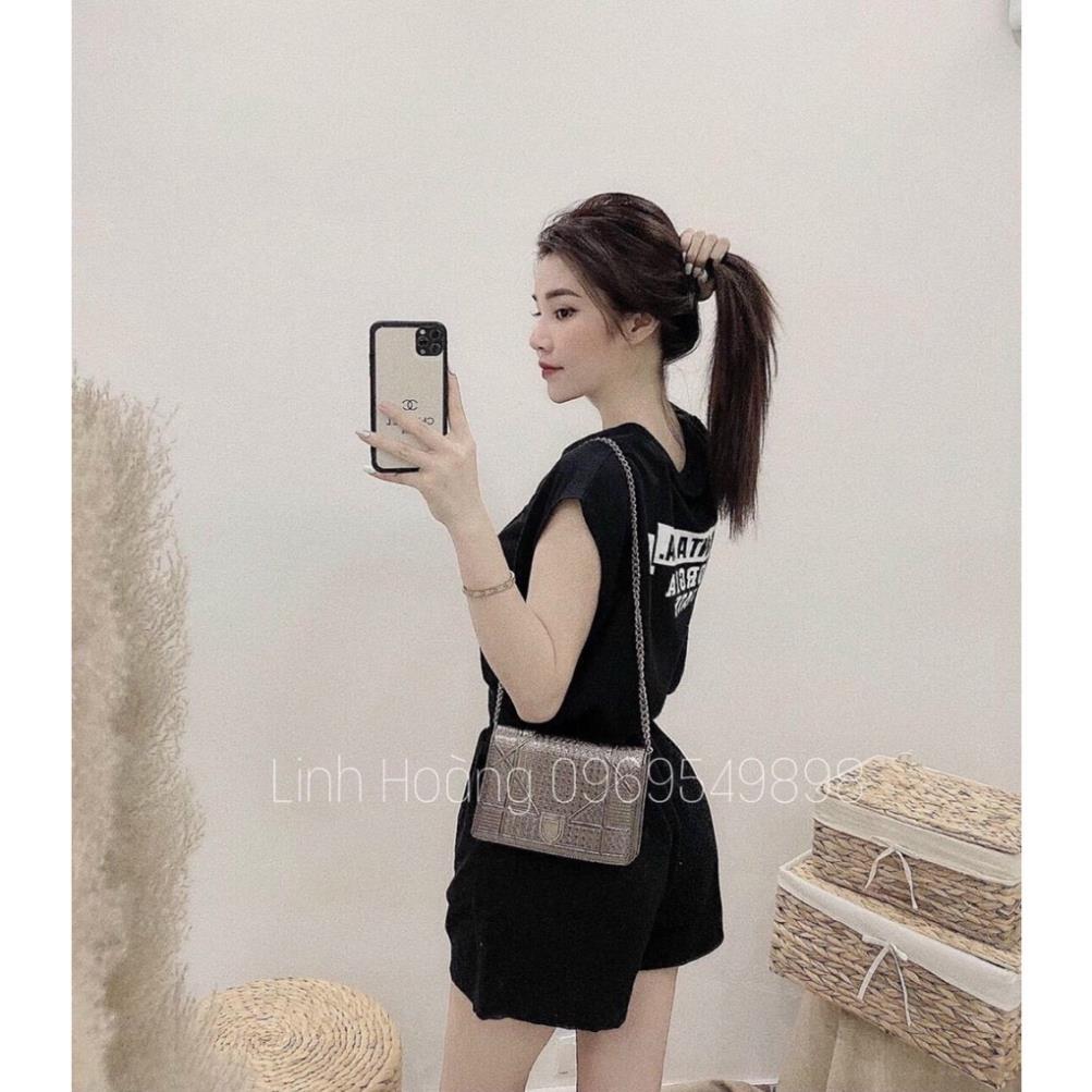 TBO- Set bộ đùi áo sát cánh thể thao phong cách trẻ trung siêu cute xanh, trắng đen