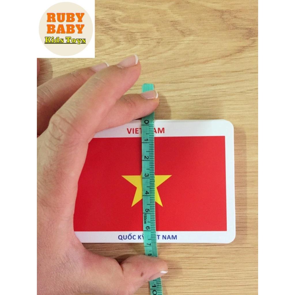 Thẻ Flash Card song ngữ Anh Việt 416 thẻ với 16 chủ đề - Thẻ học thông minh cho bé