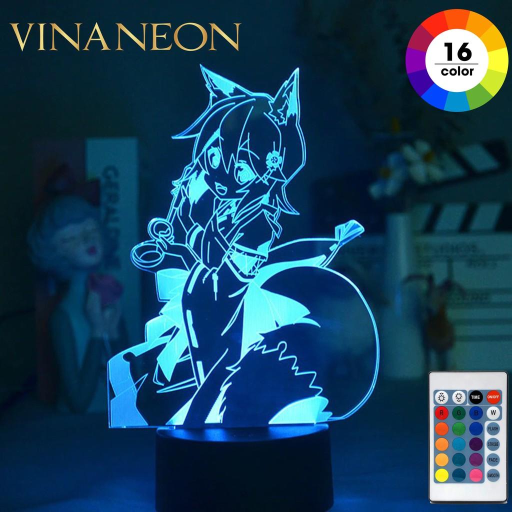 Đèn Led Trang Trí ️ Đèn Trang Trí Bàn Làm Việc Nhân Vật AHRI Đèn Neon Trang Trí Game