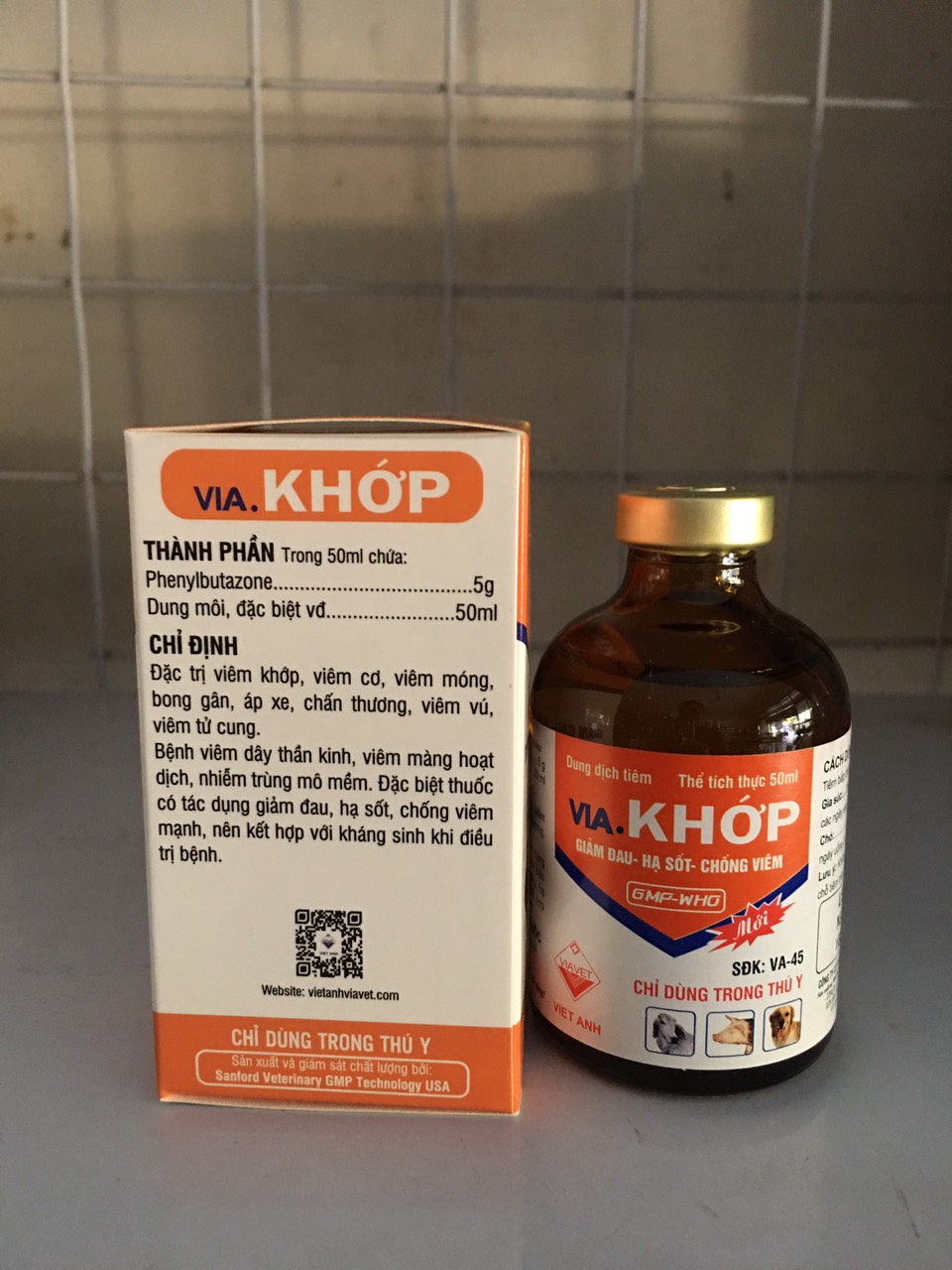 Vi-a khớp xử lý viêm khớp, viêm móng ở vật nuôi