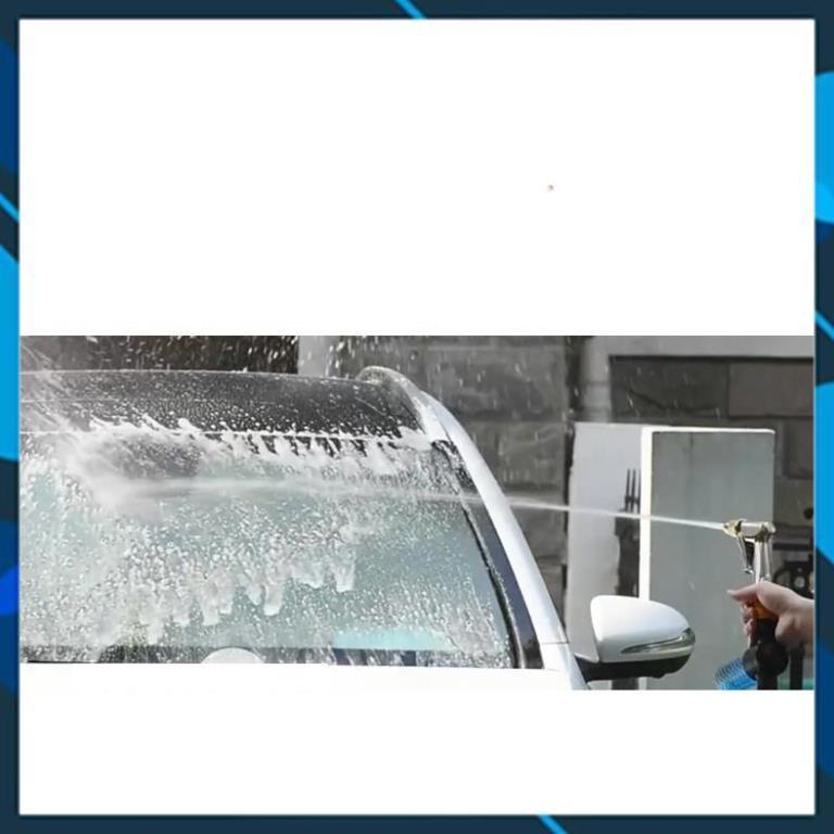 ️ Bộ dây vòi xịt nước rửa xe,tưới cây ,tăng áp 3 lần,loại 3m, 5m 206701-3đầu đồng,cút,nối đồng+ móc khoá
