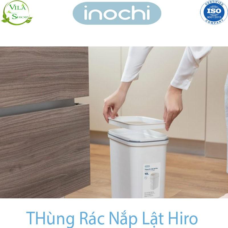 Thùng Đựng Rác, Thùng Rác Nhựa NẮP LẬT Có Lõi - Túi Rác Tự Hủy Inochi , Hàng Xuất Nhật - Châu Âu - EU