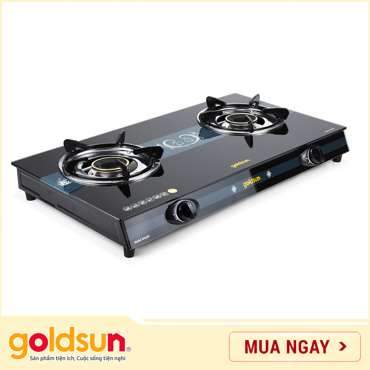 Bếp gas siêu tốc Goldsun BA2207 Hàng chính hãng