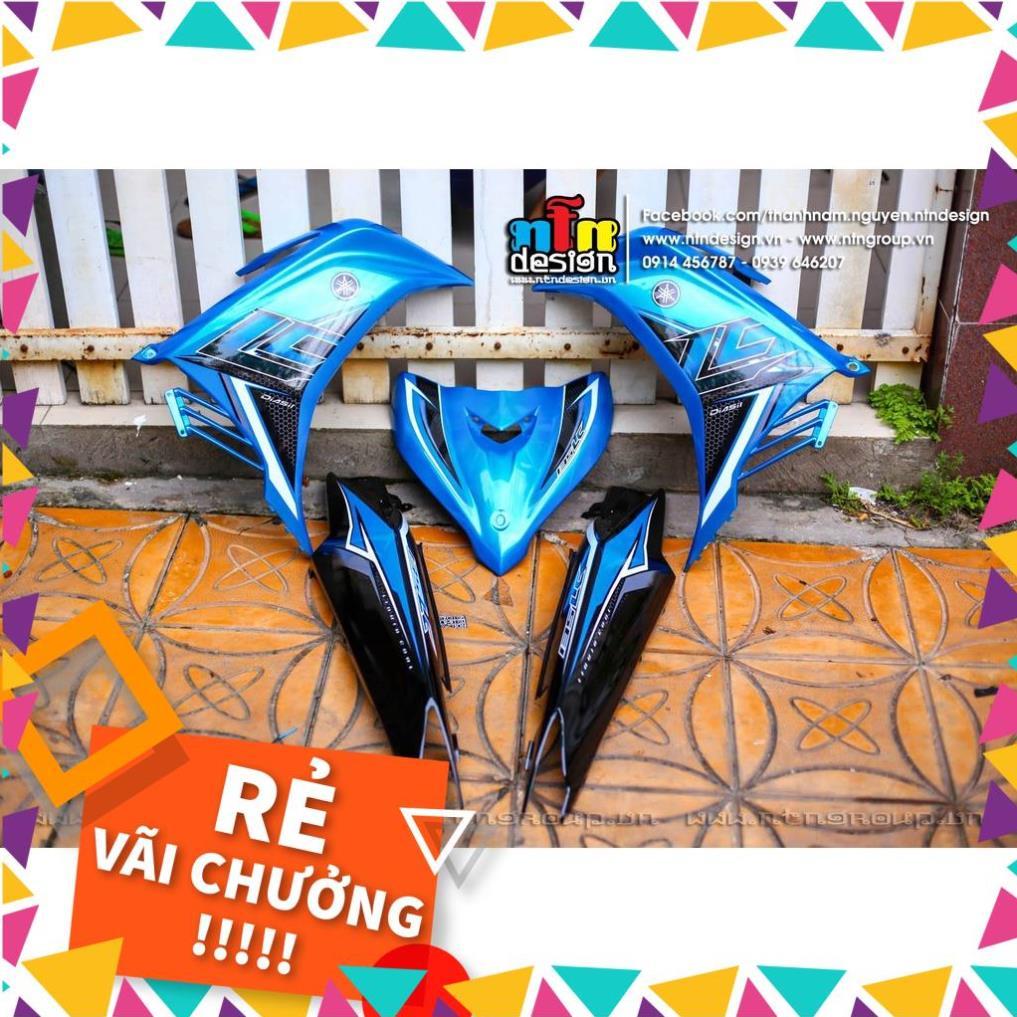 Tem Rời Exciter 135 Mẫu LC Xanh Ngọc Đen