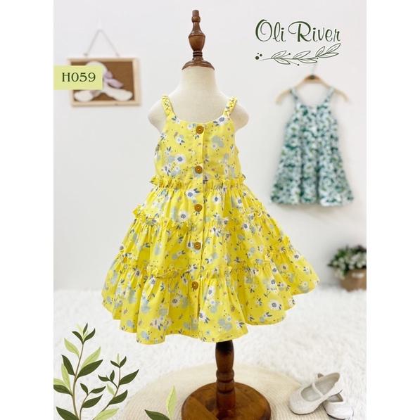 Váy hai dây olive river siêu xinh cho bé 1-10 tuổi
