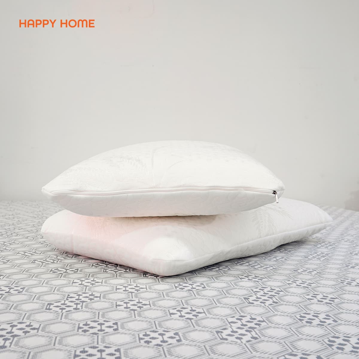 GỐI NẰM CAO SU THIÊN NHIÊN OVAL HAPPY HOME - Kích thước 40x60cm