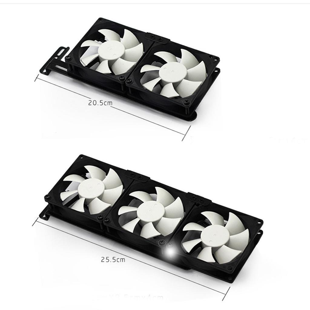 Universal PCI Side blown Graphics Card Cooling Fan Mount Bracket Set