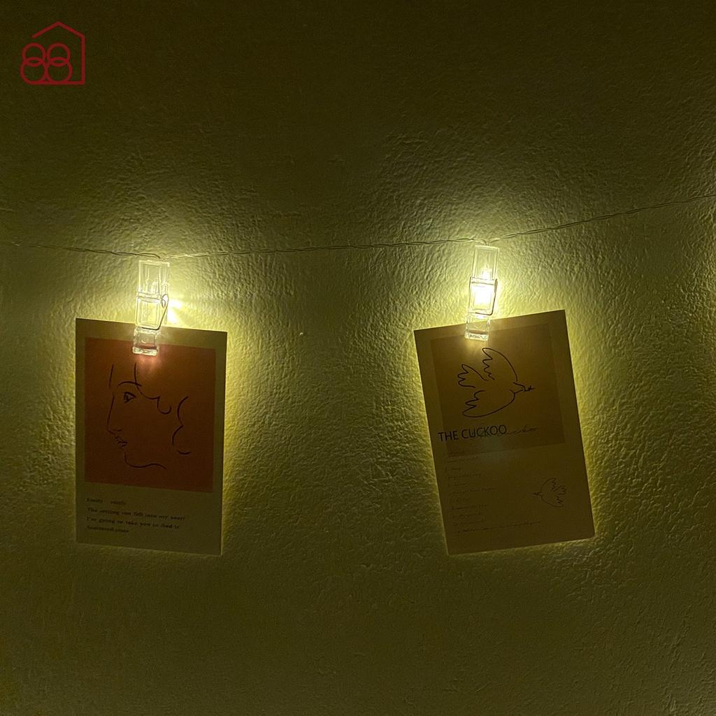 Dây Đèn LED Kẹp Ảnh Trang Trí Phòng, Lưu Giữ Kỷ Niệm Đẹp Lung Linh