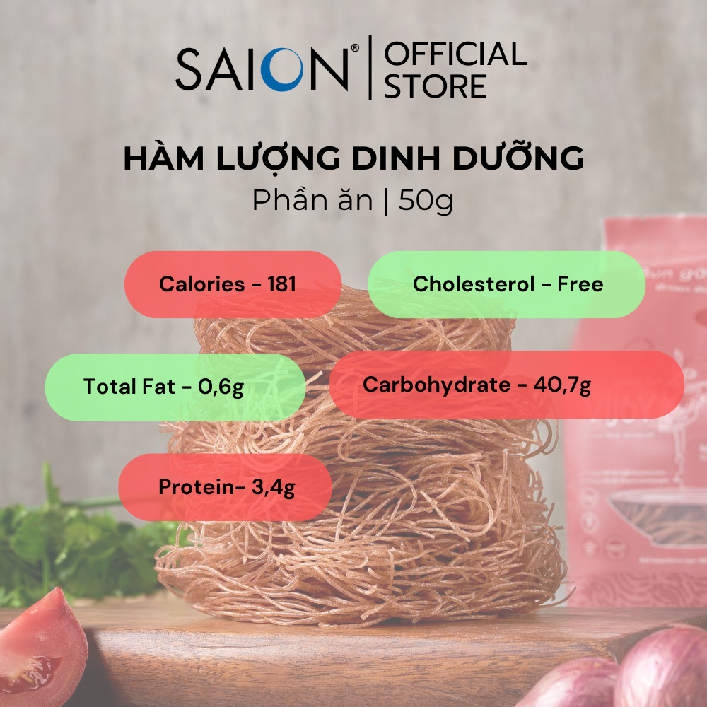 BÚN GẠO LỨT VIJOY 200G- Bún gạo lứt cao cấp/ Bún ngon mềm dai/ Health/ Dinh dưỡng