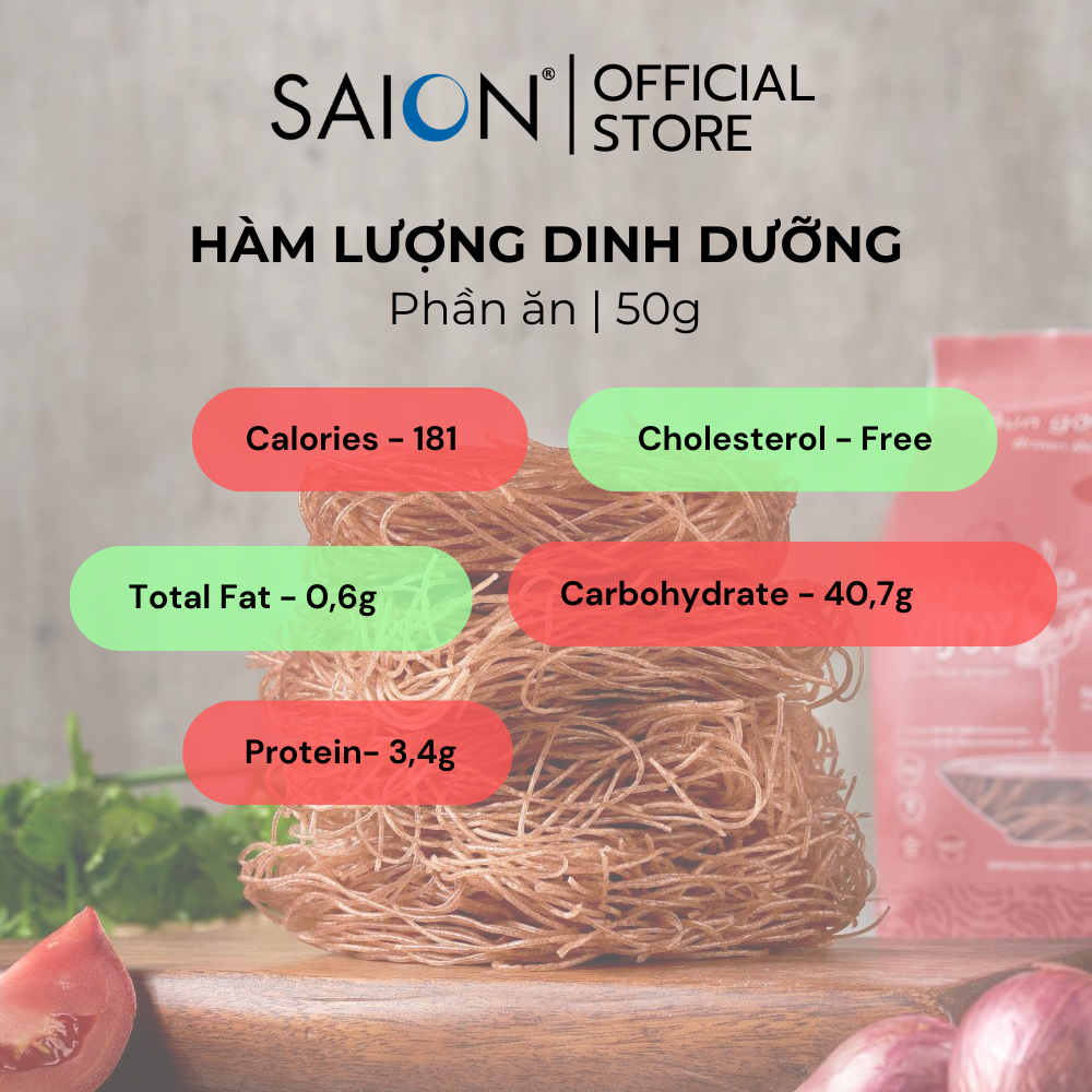 BÚN GẠO LỨT VIJOY 200G- Bún gạo lứt cao cấp/ Bún ngon mềm dai/ Health/ Dinh dưỡng 