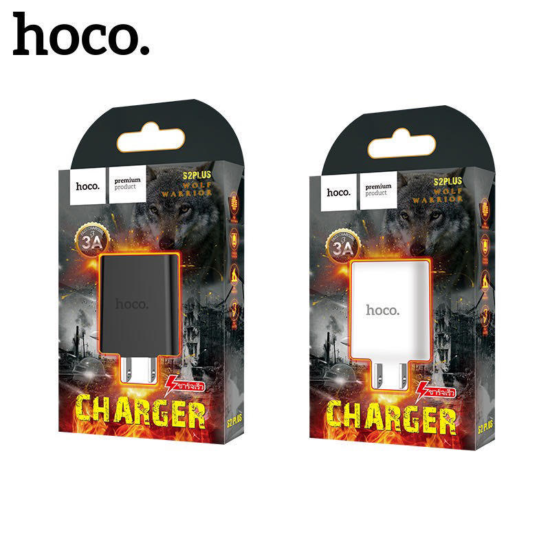 Củ Sạc Nhanh 1 Cổng Chống Cháy Nổ 3.4A Chân Dẹt Chuẩn Sạc USA Hoco S2 Plus Củ Sạc Đa Năng Cho IPHONE OPPO SAMSUNG HUEWEI XIAOMI  - Hàng Chính Hãng