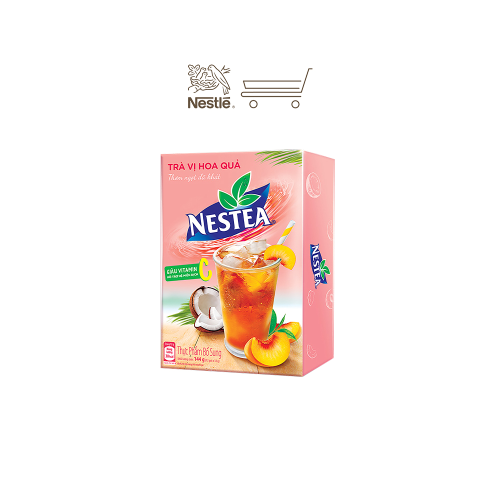 Combo 3 Hộp Trà NESTEA vị Hoa Quả Hộp 12 gói x 12 g