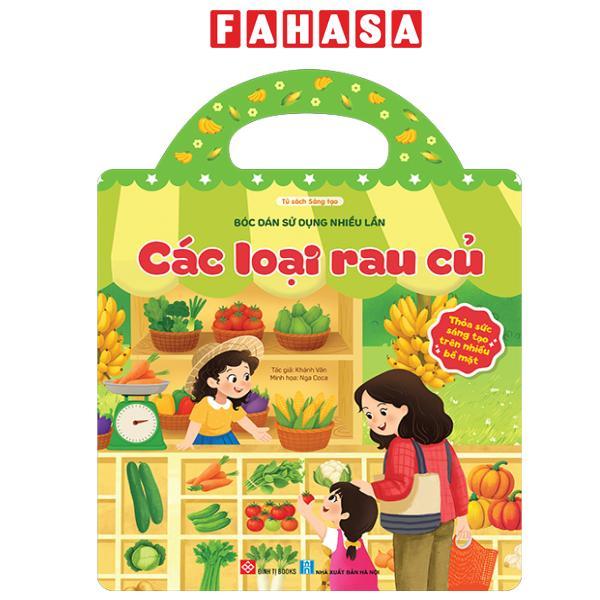 Sách - Bóc Dán Sử Dụng Nhiều Lần - Các Loại Rau Củ