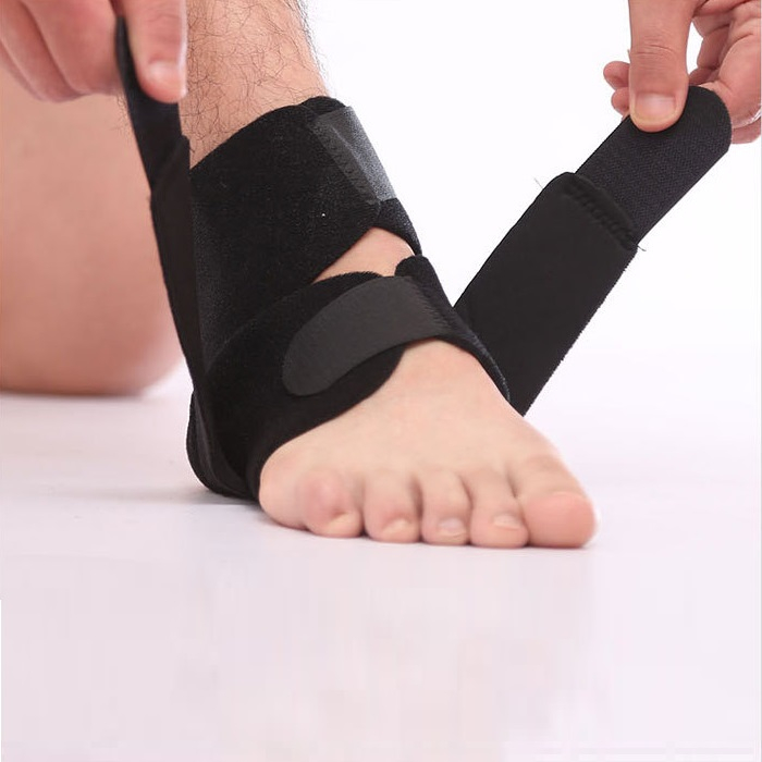 Băng quấn cổ chân 2 KHÓA dính, đai bảo vệ mắt cá chân dễ điều chỉnh cao cấp - POKI