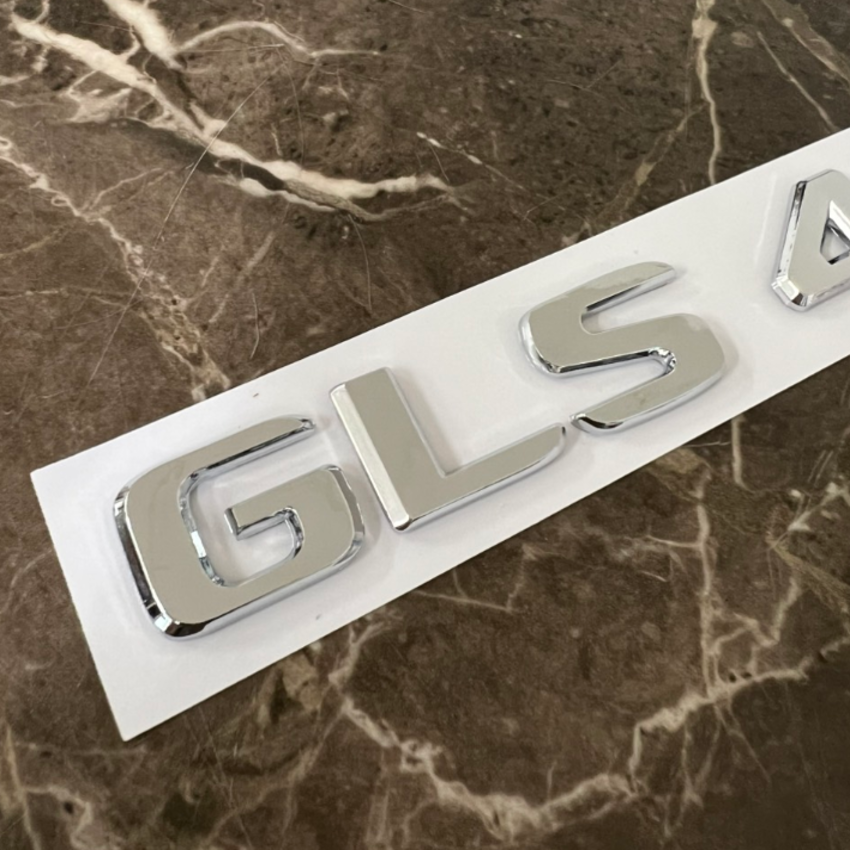 Decal tem chữ GLS450 và GLS500 dán đuôi xe ô tô Mercedes trang trí