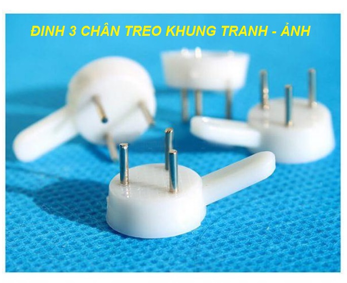 Đinh treo khung tranh, đinh 3 chân 4 chân treo tranh ảnh, móc chìa khóa,móc treo đồ đóng tường tiện lợi không cần khoan