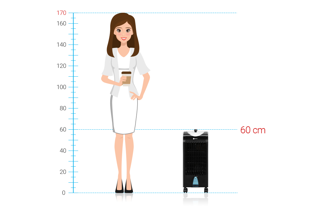 Quạt điều hòa làm mát không khí 75w