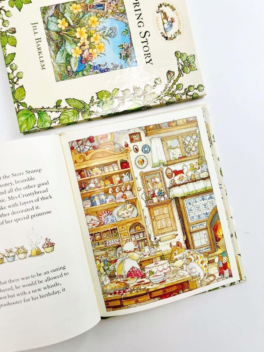 THE BRAMBLY HEDGE LIBRARY COLLECTION -8Q Bìa cứng bản tiếng anh kèm  hộp đựng