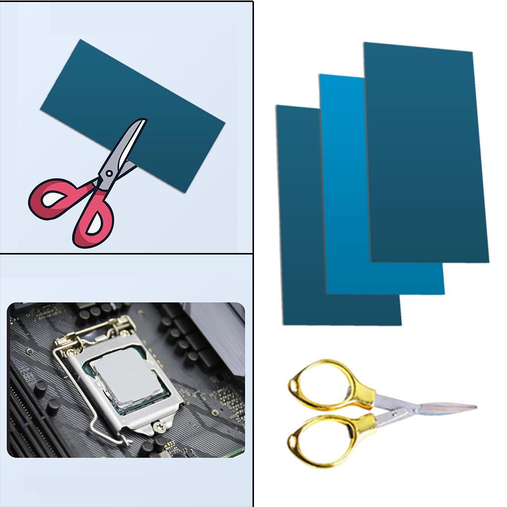 Silicone Thermal Pad 0.3mm/0.5mm/1.0mm Thermal Conductivity for Laptop Heatsink