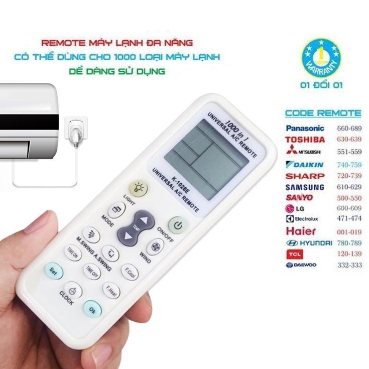 Bộ combo 5-10 remote điều khiển máy lạnh đa năng dòng mới, cũ nội địa nhật, thái, việt nam (Hàng Chính Hãng)