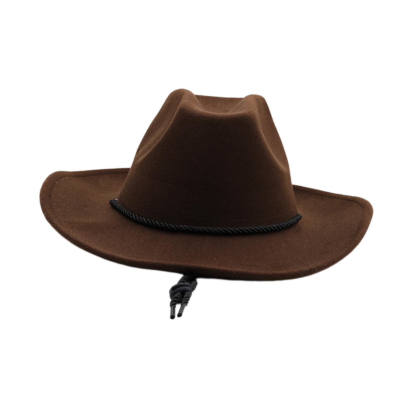 Western Cowboy Hat Cowgirl Hats Headwear Photo Props Breathable Decor Sun Hat Jazz Hat for Festival Performance Halloween Carnival Men Women